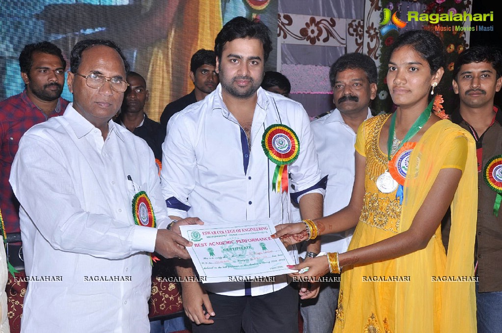 Nara Rohit at Eswar College Of Engineering 7th Anniversary Celebrations