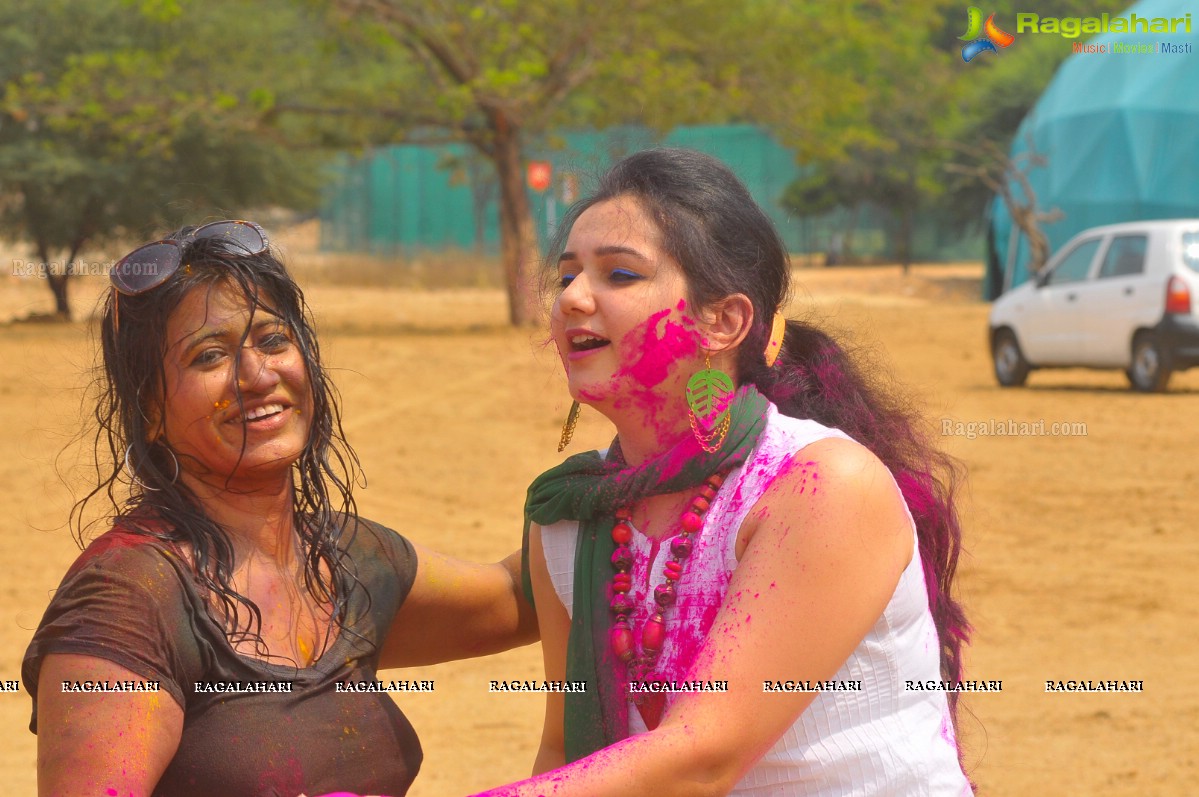 Holi Celebrations 2015 at Bhoot Bhavan, Hyderabad