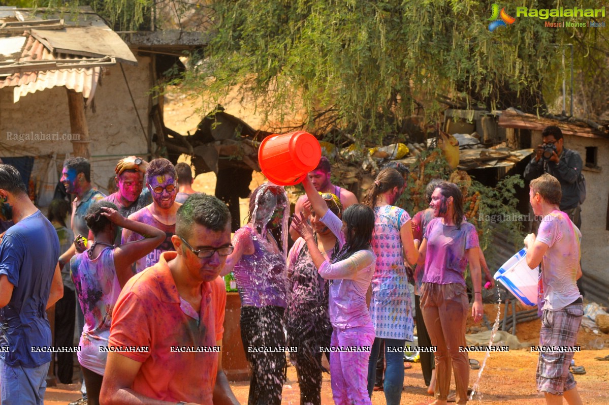 Holi Celebrations 2015 at Bhoot Bhavan, Hyderabad