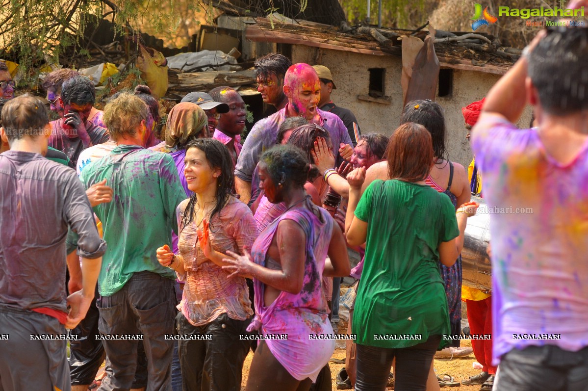 Holi Celebrations 2015 at Bhoot Bhavan, Hyderabad