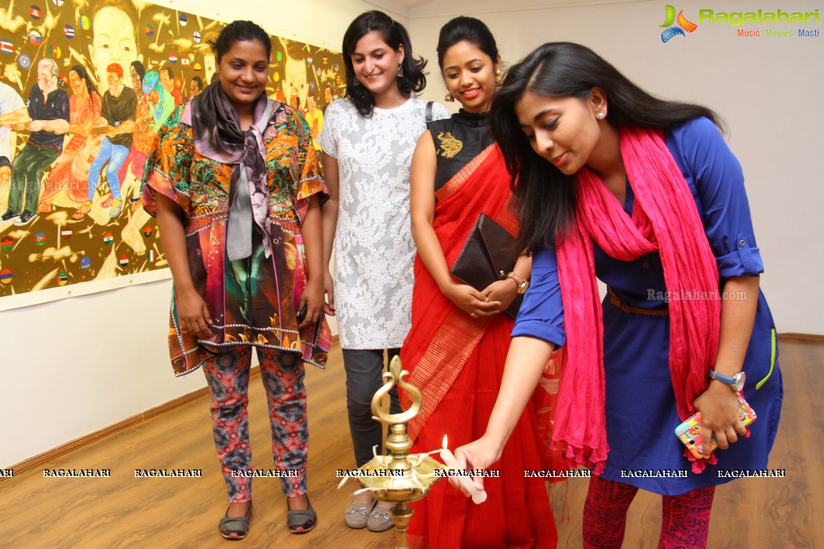 Being in her shoes at Kalakriti Art Gallery, Hyderabad