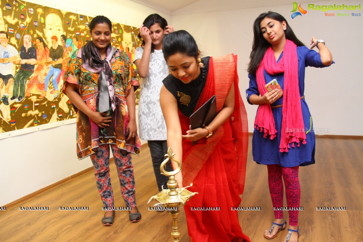 Being in her shoes at Kalakriti Art Gallery, Hyderabad