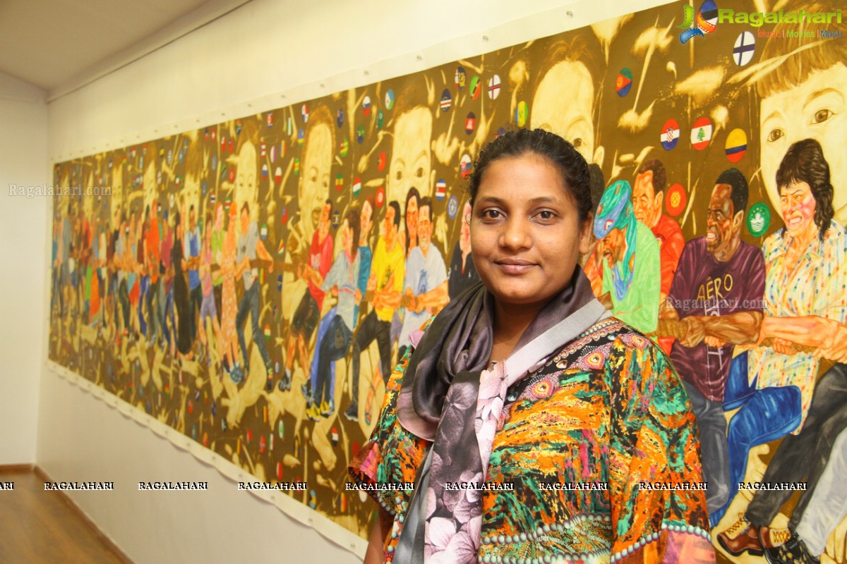 Being in her shoes at Kalakriti Art Gallery, Hyderabad