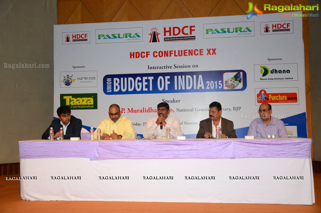 HDCF Confluence XX Interactive Session on Union Budget of India 2015