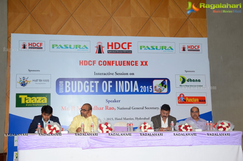 HDCF Confluence XX Interactive Session on Union Budget of India 2015