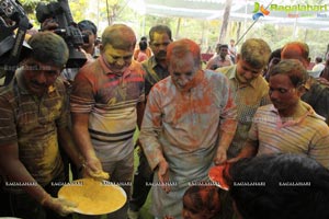 Governor Narasimhan Holi Celebrations