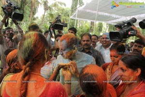 Governor Narasimhan Holi Celebrations