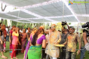 Governor Narasimhan Holi Celebrations