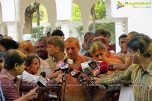 Governor Narasimhan Holi Celebrations