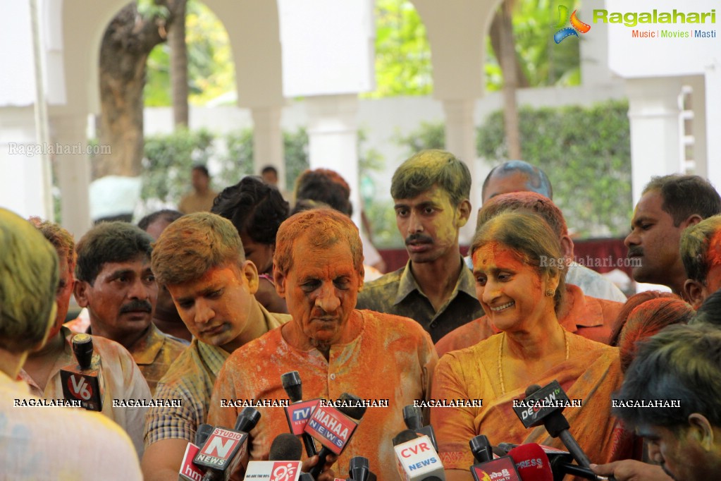 Holi Celebrations 2015 by Governor Narasimhan