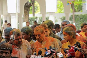 Governor Narasimhan Holi Celebrations