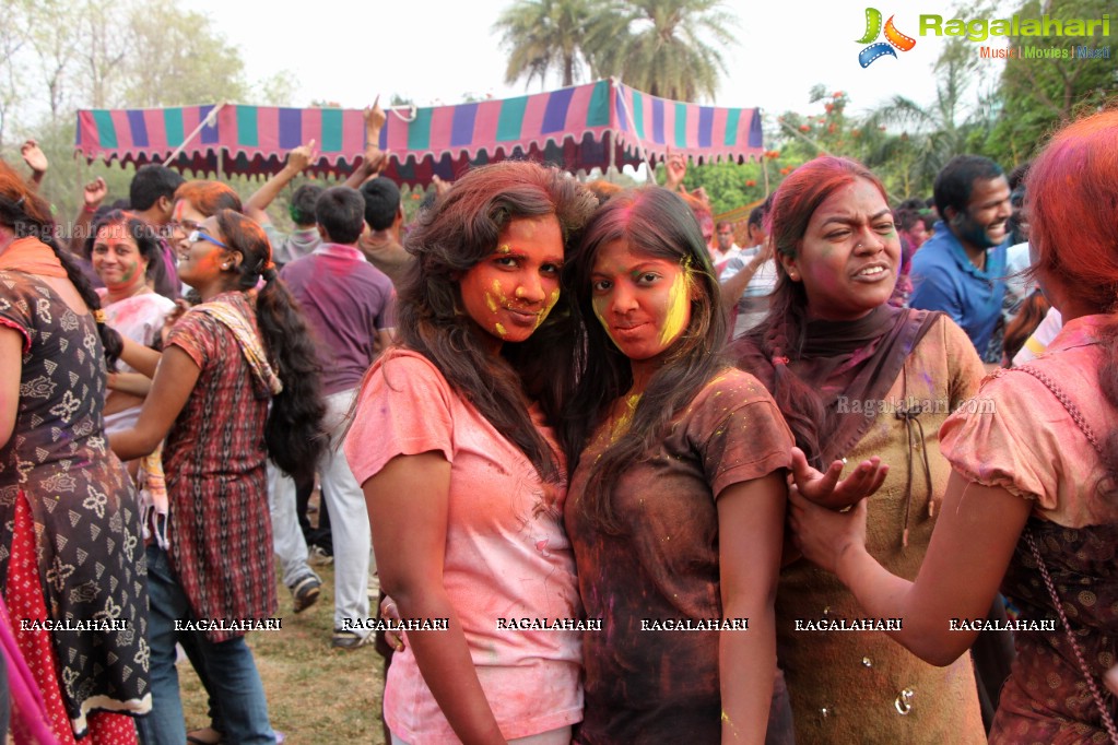 Indira Park Walkers Association Holi Celebrations 2015, Hyderabad