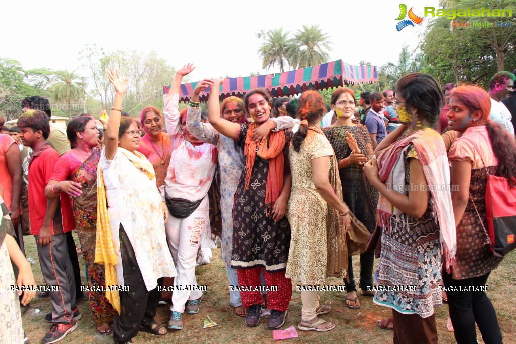 Indira Park Walkers Association Holi Celebrations 2015, Hyderabad