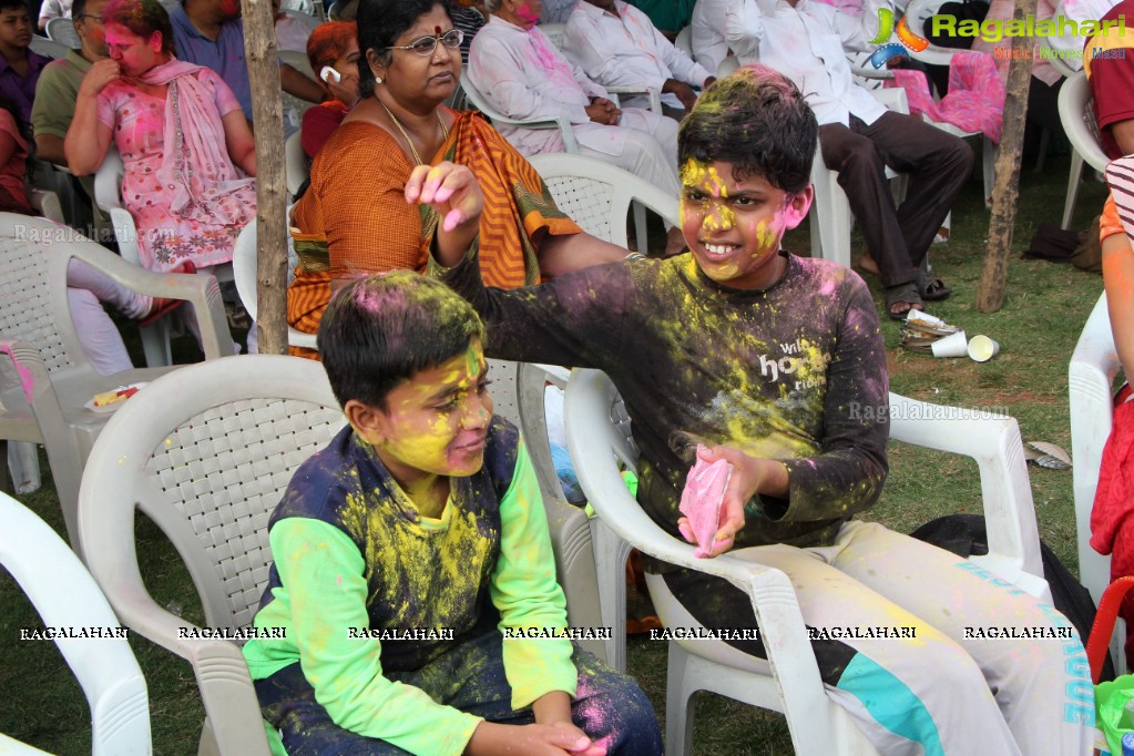 Indira Park Walkers Association Holi Celebrations 2015, Hyderabad