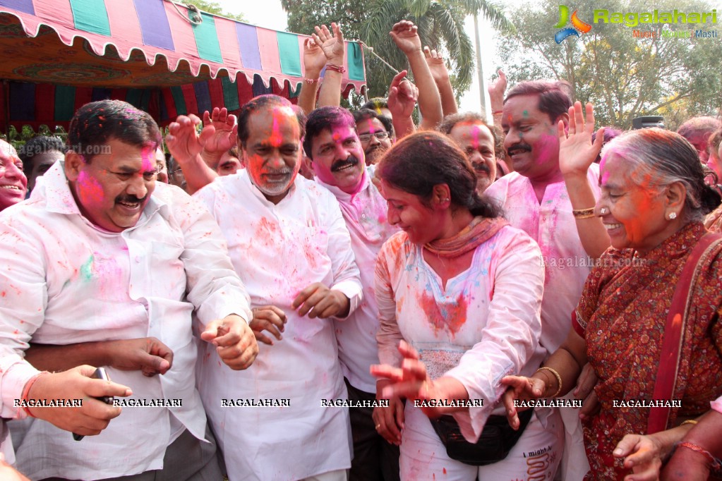 Indira Park Walkers Association Holi Celebrations 2015, Hyderabad