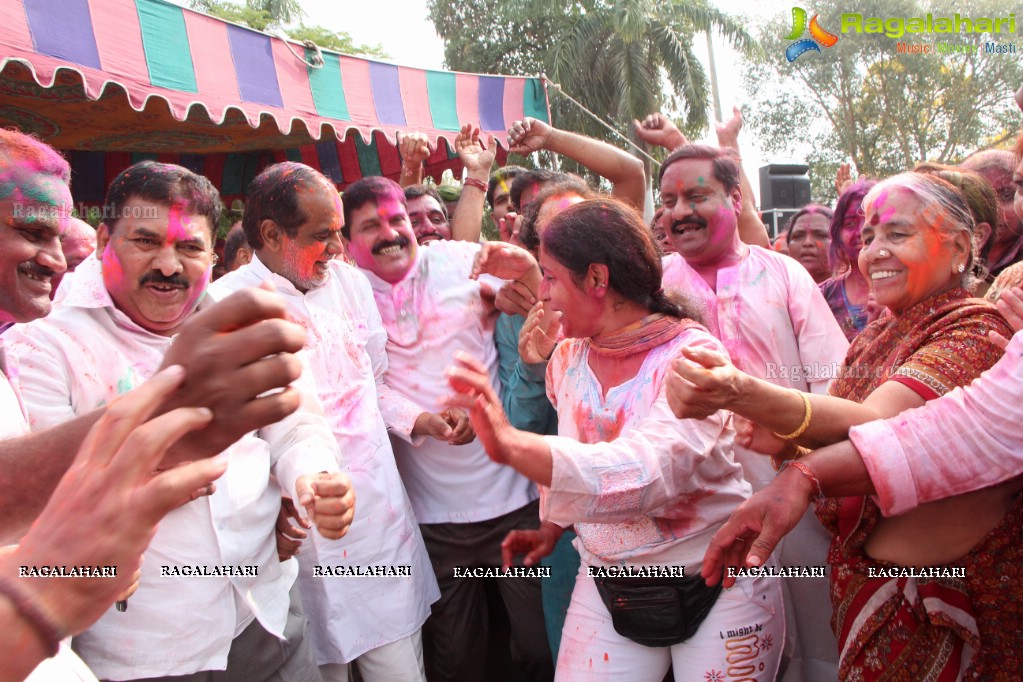 Indira Park Walkers Association Holi Celebrations 2015, Hyderabad