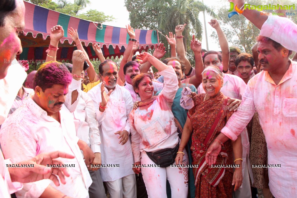 Indira Park Walkers Association Holi Celebrations 2015, Hyderabad