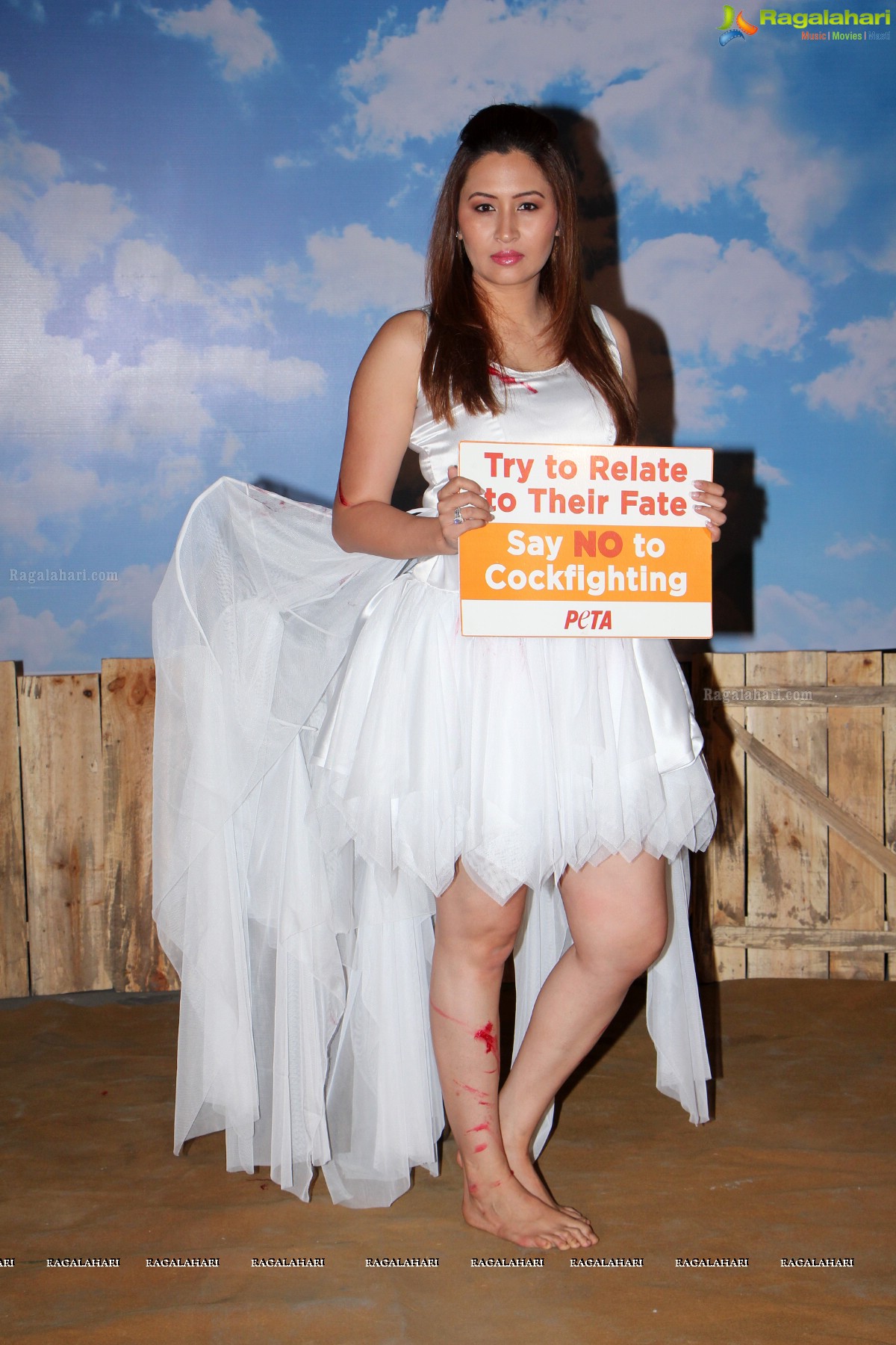 Jwala Gutta supports PETA Campaign Against Cock Fights