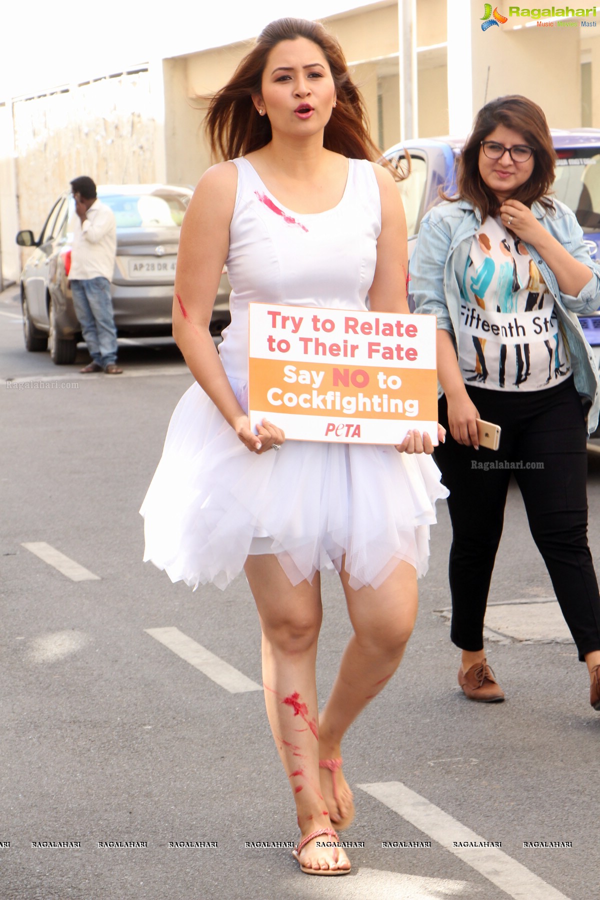 Jwala Gutta supports PETA Campaign Against Cock Fights
