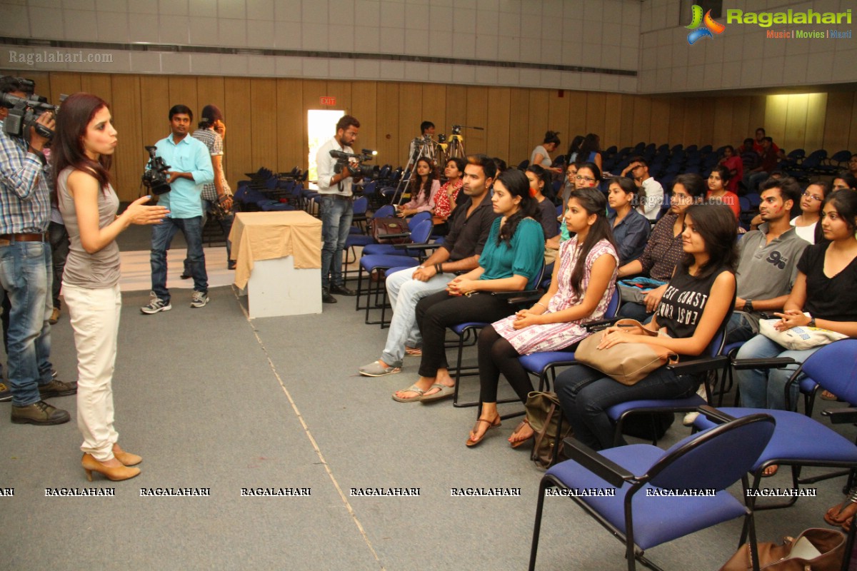 Mansi Gulati's Face Yoga Talk Show at NIFT, Hyderabad