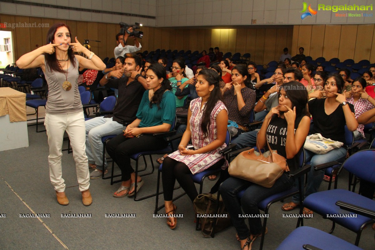 Mansi Gulati's Face Yoga Talk Show at NIFT, Hyderabad