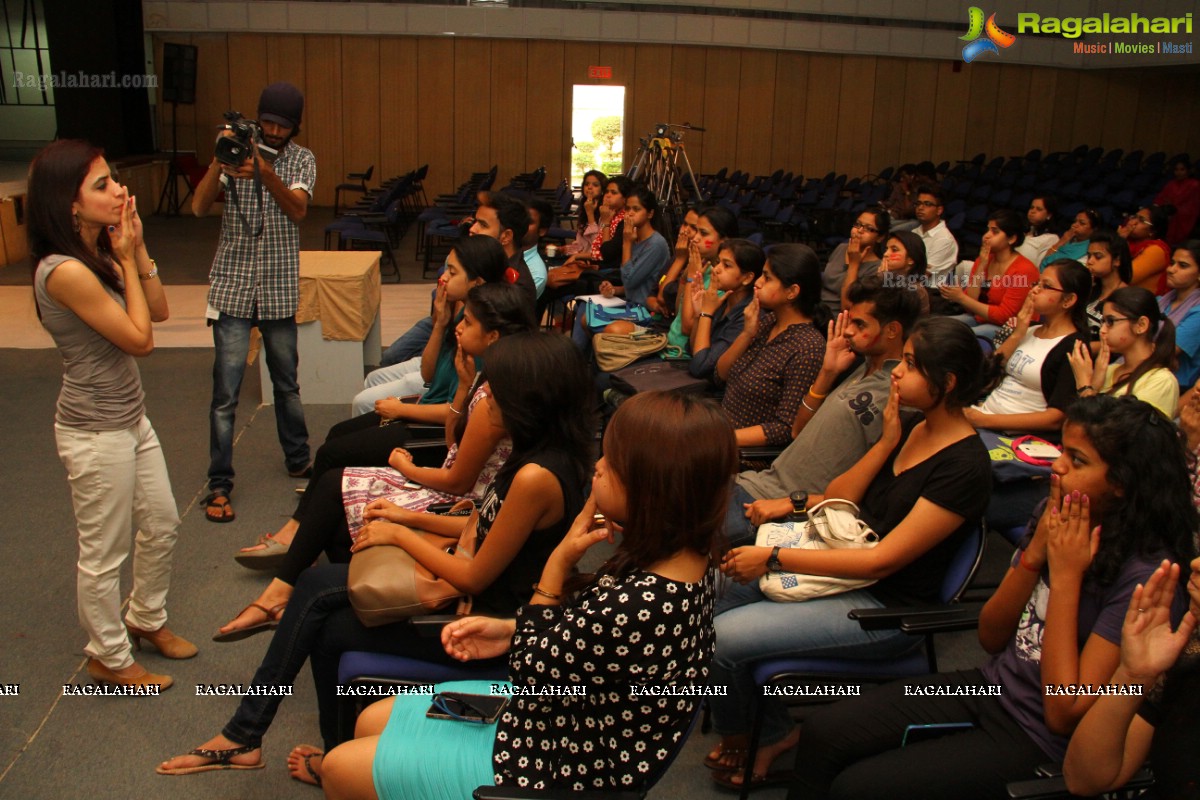 Mansi Gulati's Face Yoga Talk Show at NIFT, Hyderabad