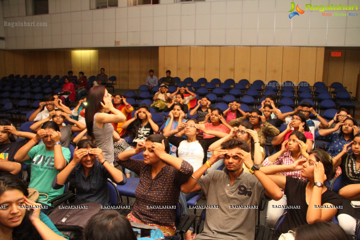 Mansi Gulati's Face Yoga Talk Show at NIFT, Hyderabad