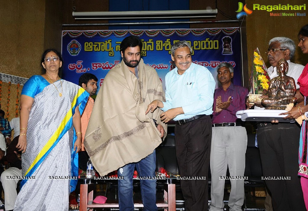 Nara Rohit at Nagarjuna University Anniversary Celebrations 2015