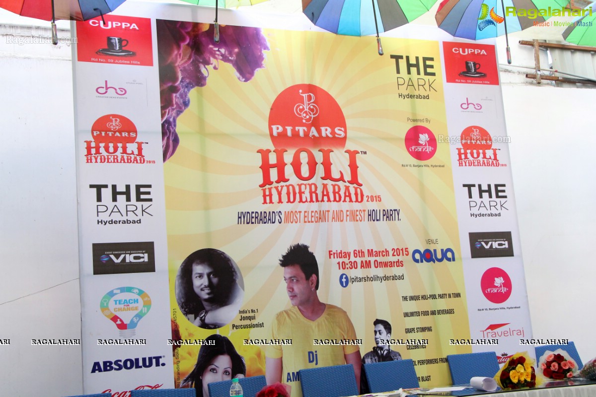 Pitars Holi Hyderabad 2015 Press Meet