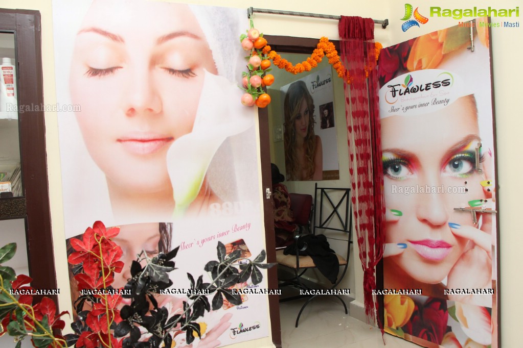 Priya Anduluri launches Flawless Beauty Parlour and Spa in Hyderabad