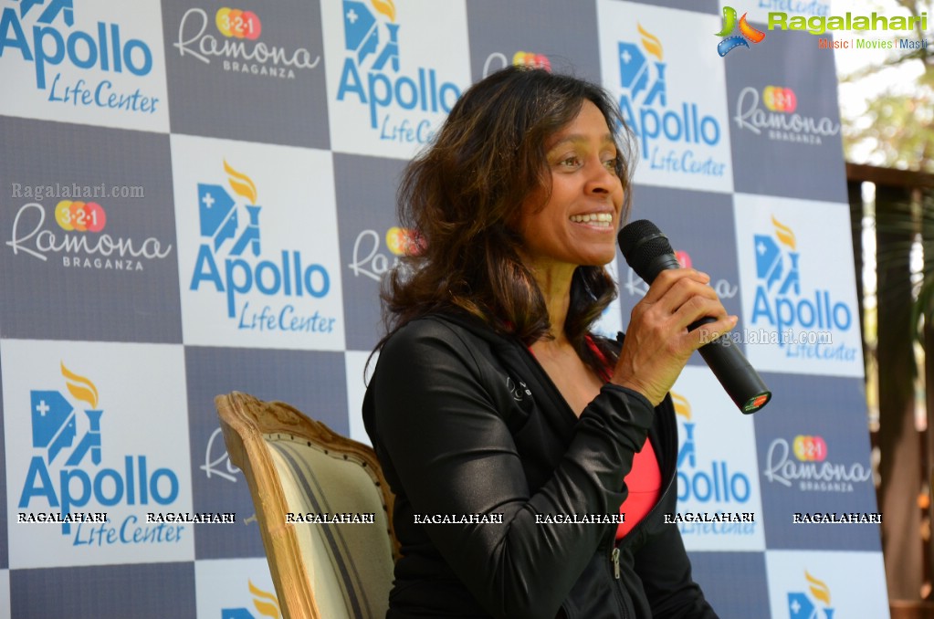 Hollywood's Fitness Expert Ramona Braganza at Apollo Life Centre Hyderabad