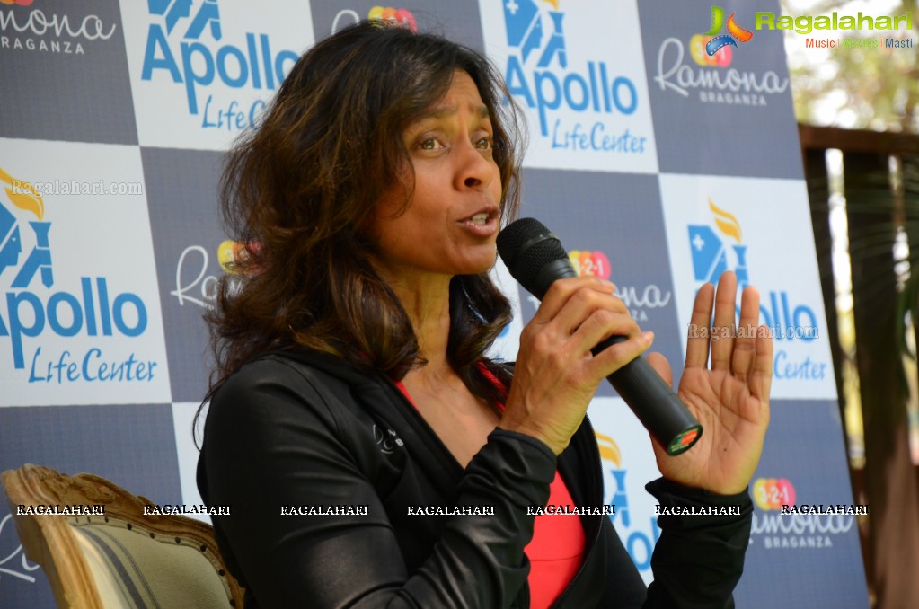 Hollywood's Fitness Expert Ramona Braganza at Apollo Life Centre Hyderabad