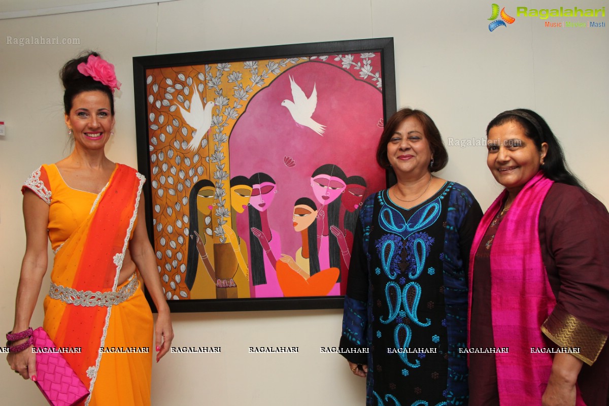 Solo Art Show of Rangoli Garg at Muse Art Gallery, Hyderabad (March 2015)