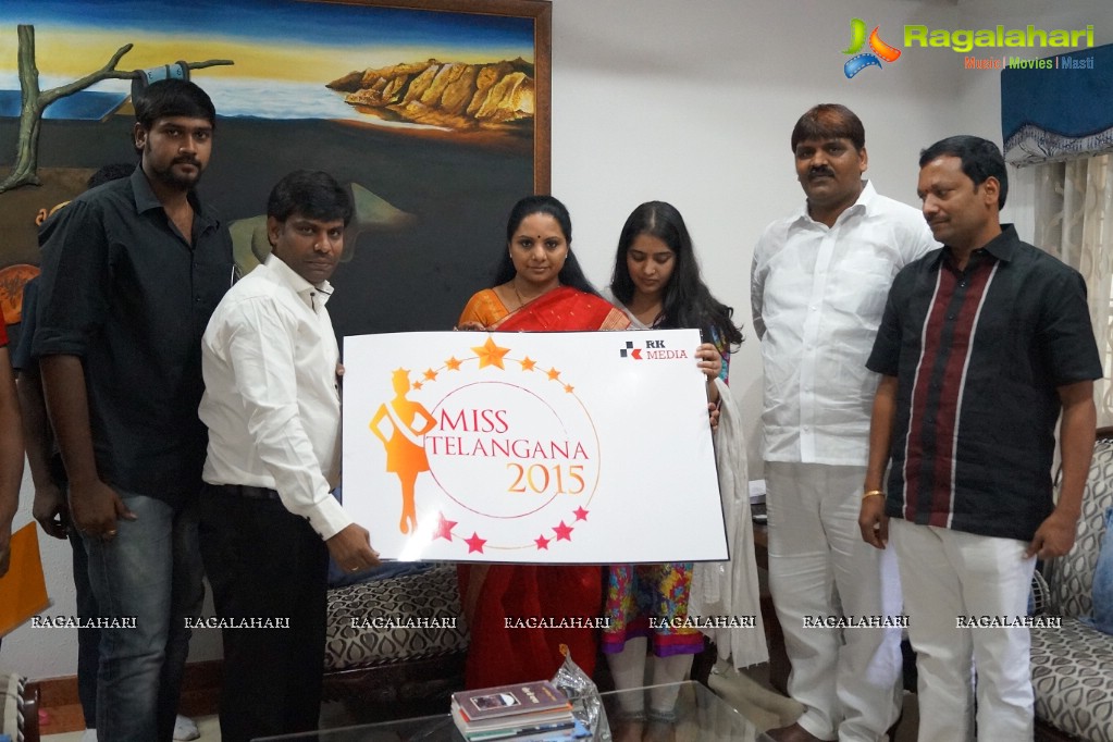 RK Media Miss Telangana 2015 Logo Launch by M.P Smt Kavitha