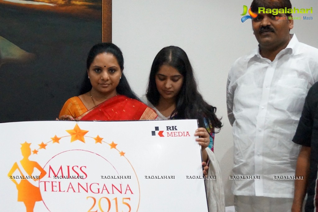 RK Media Miss Telangana 2015 Logo Launch by M.P Smt Kavitha