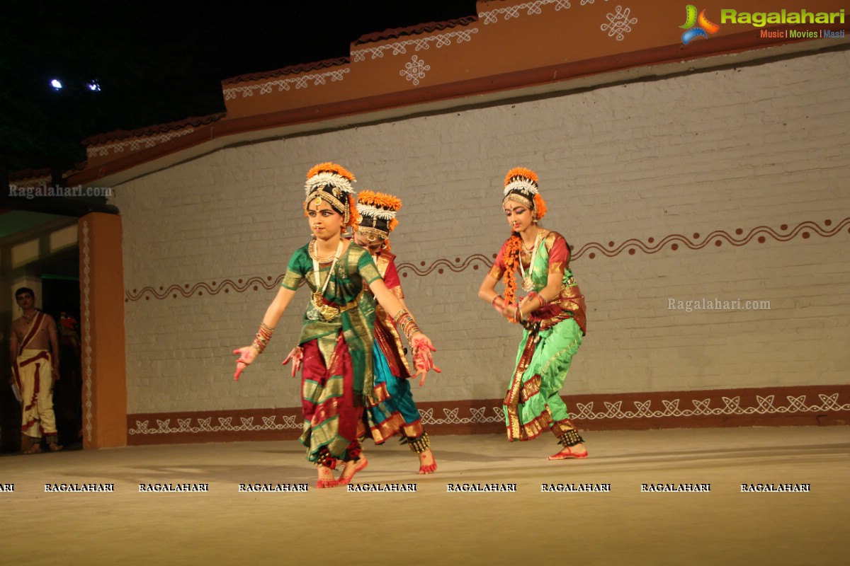 Kuchipudi Dance Ballet 'Sri Pathi Vaibhavam' by Guru Sridevi Students at Shilparamam