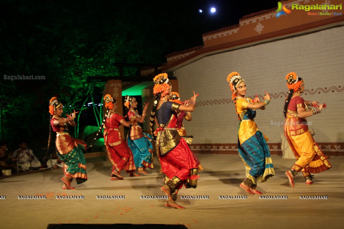 Kuchipudi Dance Ballet 'Sri Pathi Vaibhavam' by Guru Sridevi Students at Shilparamam