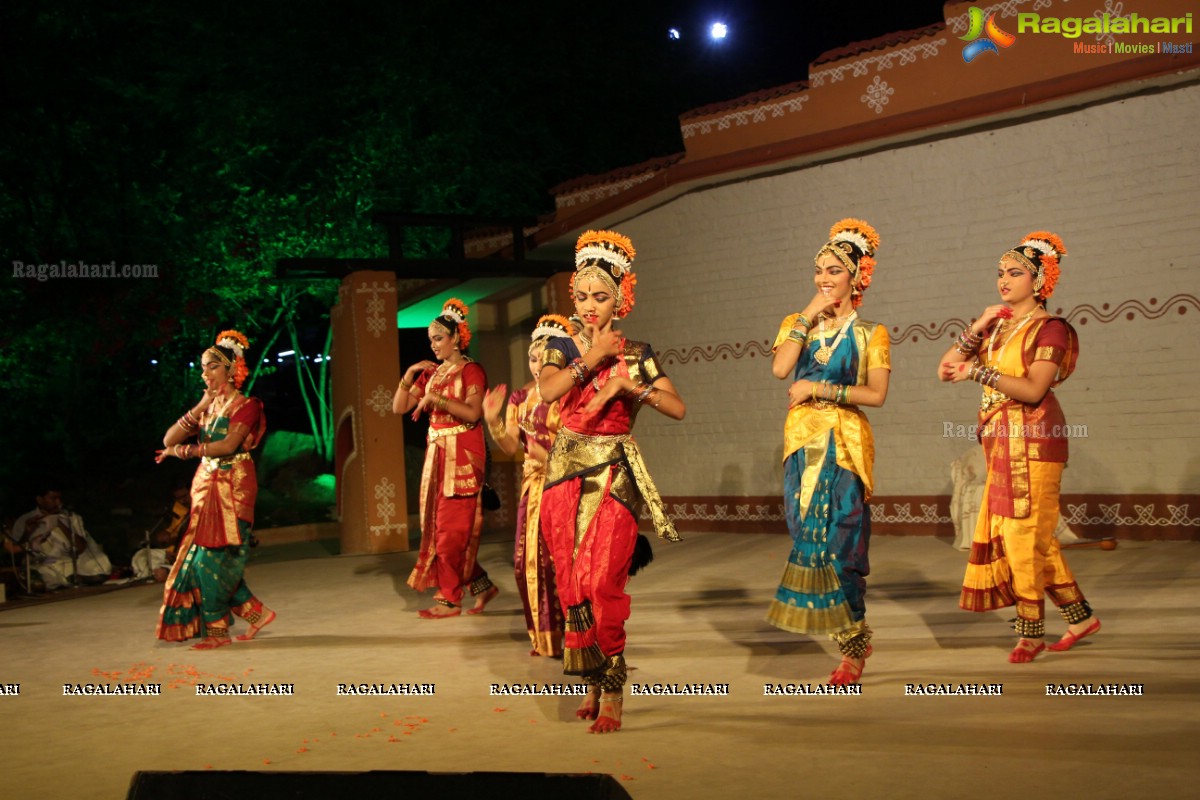 Kuchipudi Dance Ballet 'Sri Pathi Vaibhavam' by Guru Sridevi Students at Shilparamam