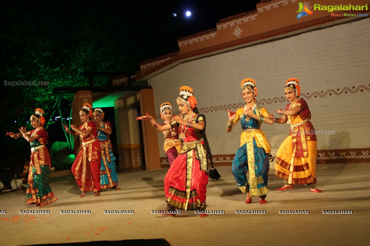 Kuchipudi Dance Ballet 'Sri Pathi Vaibhavam' by Guru Sridevi Students at Shilparamam