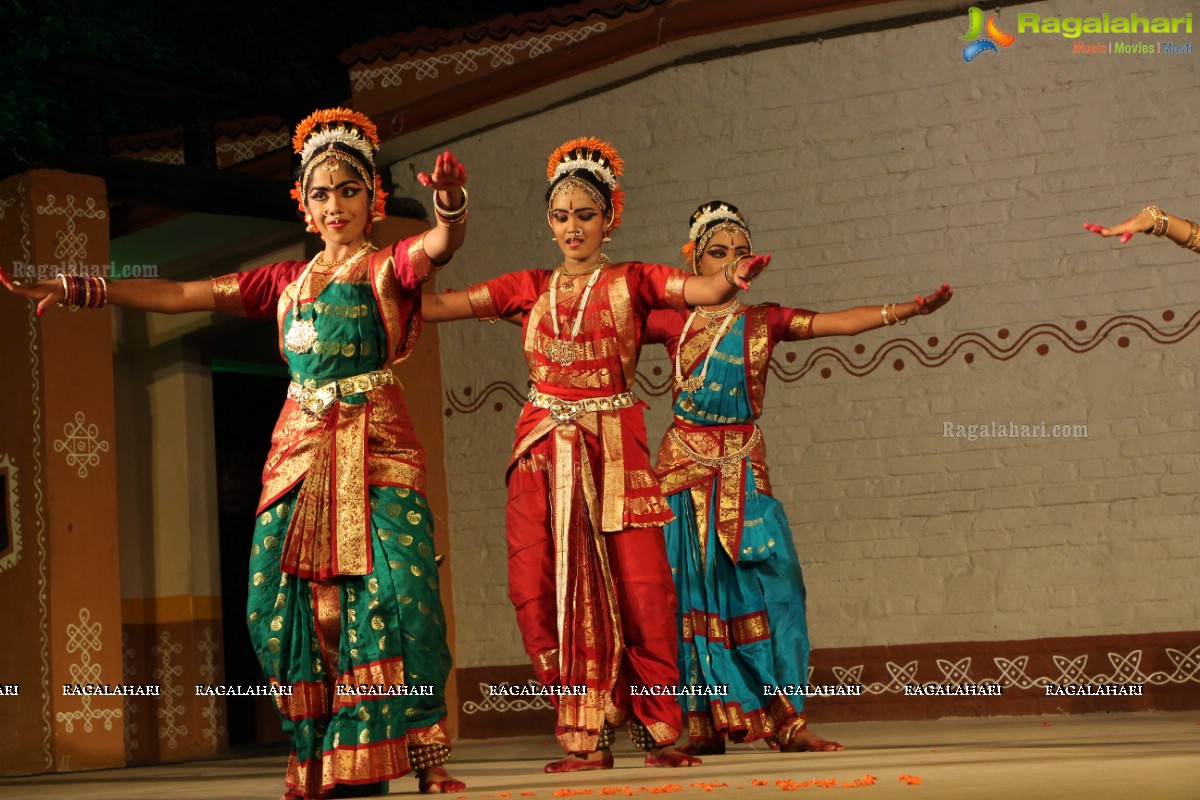 Kuchipudi Dance Ballet 'Sri Pathi Vaibhavam' by Guru Sridevi Students at Shilparamam