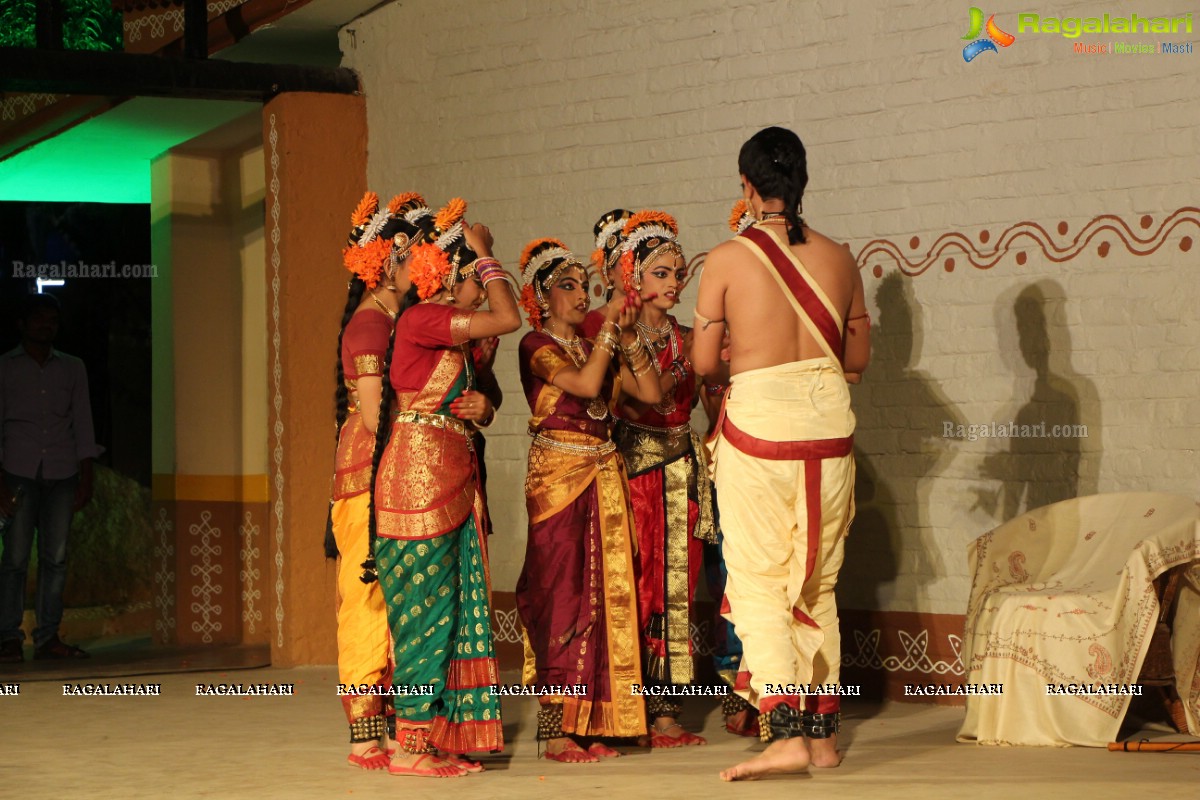 Kuchipudi Dance Ballet 'Sri Pathi Vaibhavam' by Guru Sridevi Students at Shilparamam