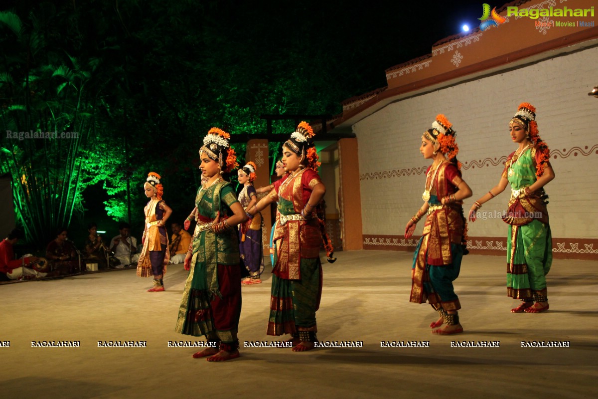 Kuchipudi Dance Ballet 'Sri Pathi Vaibhavam' by Guru Sridevi Students at Shilparamam