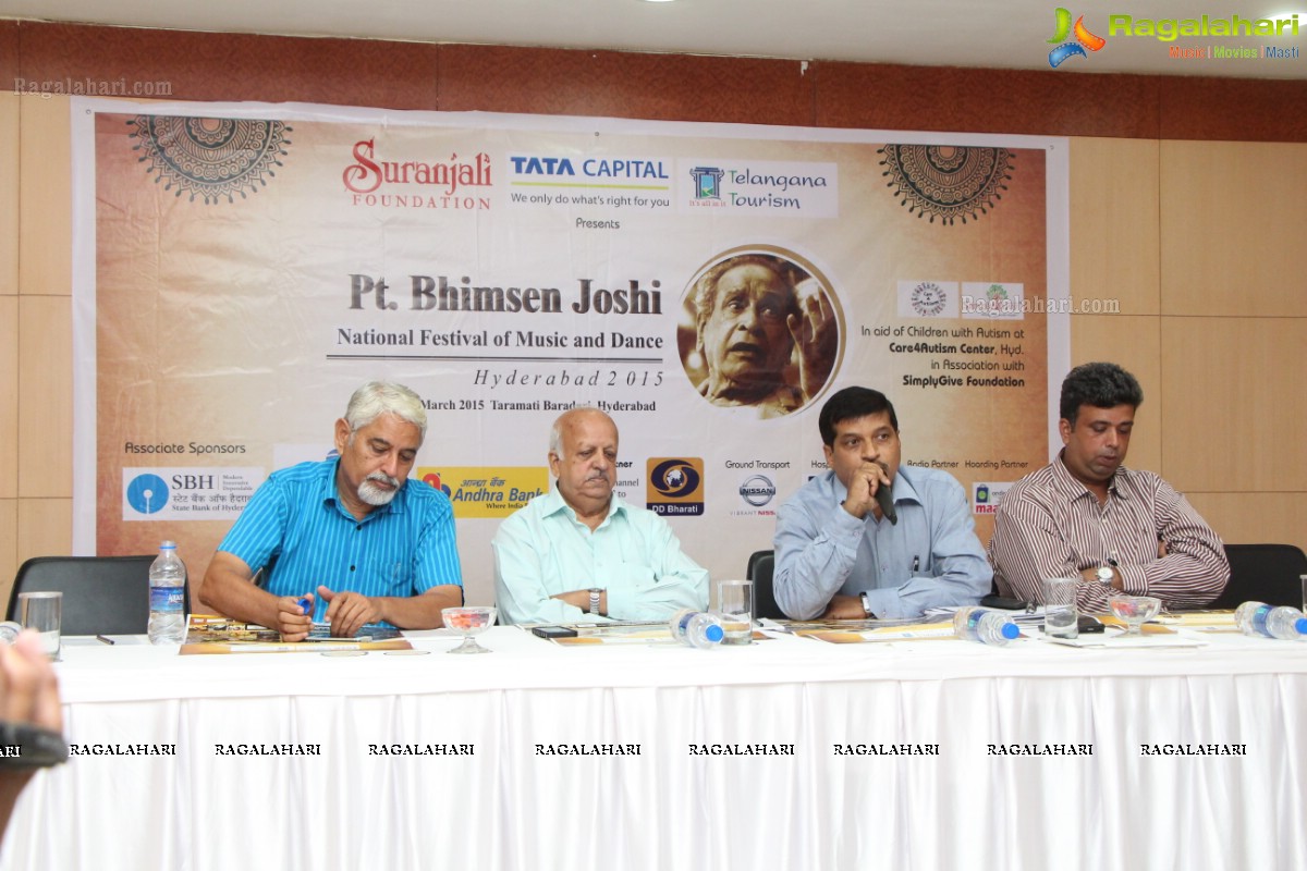 Suranjali Foundation - Pt. Bhimsen Joshi National Festival of Music and Dance Hyderabad 2015 Press Meet