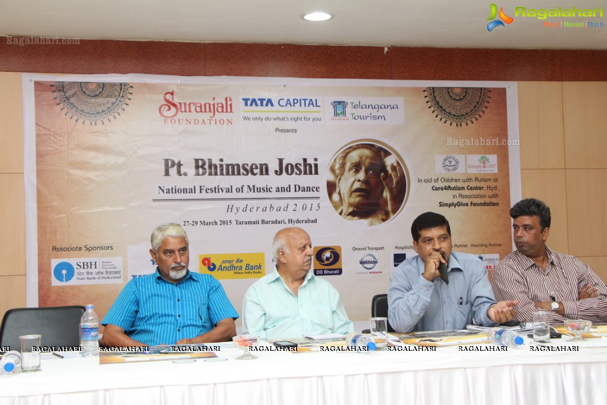 Suranjali Foundation - Pt. Bhimsen Joshi National Festival of Music and Dance Hyderabad 2015 Press Meet
