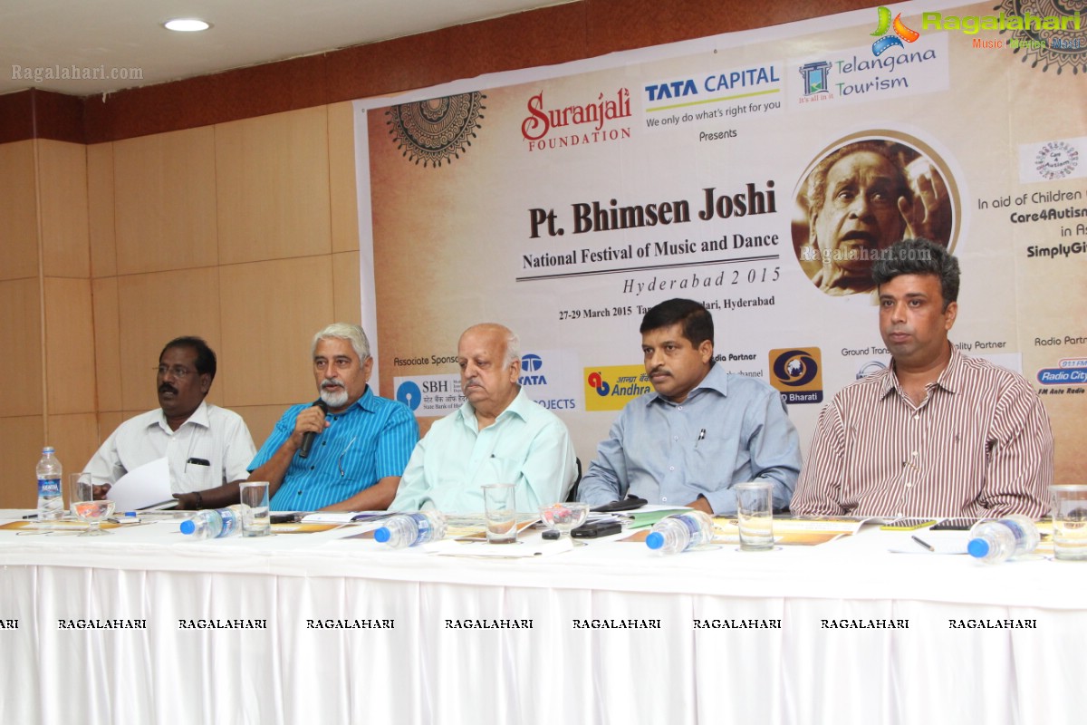 Suranjali Foundation - Pt. Bhimsen Joshi National Festival of Music and Dance Hyderabad 2015 Press Meet