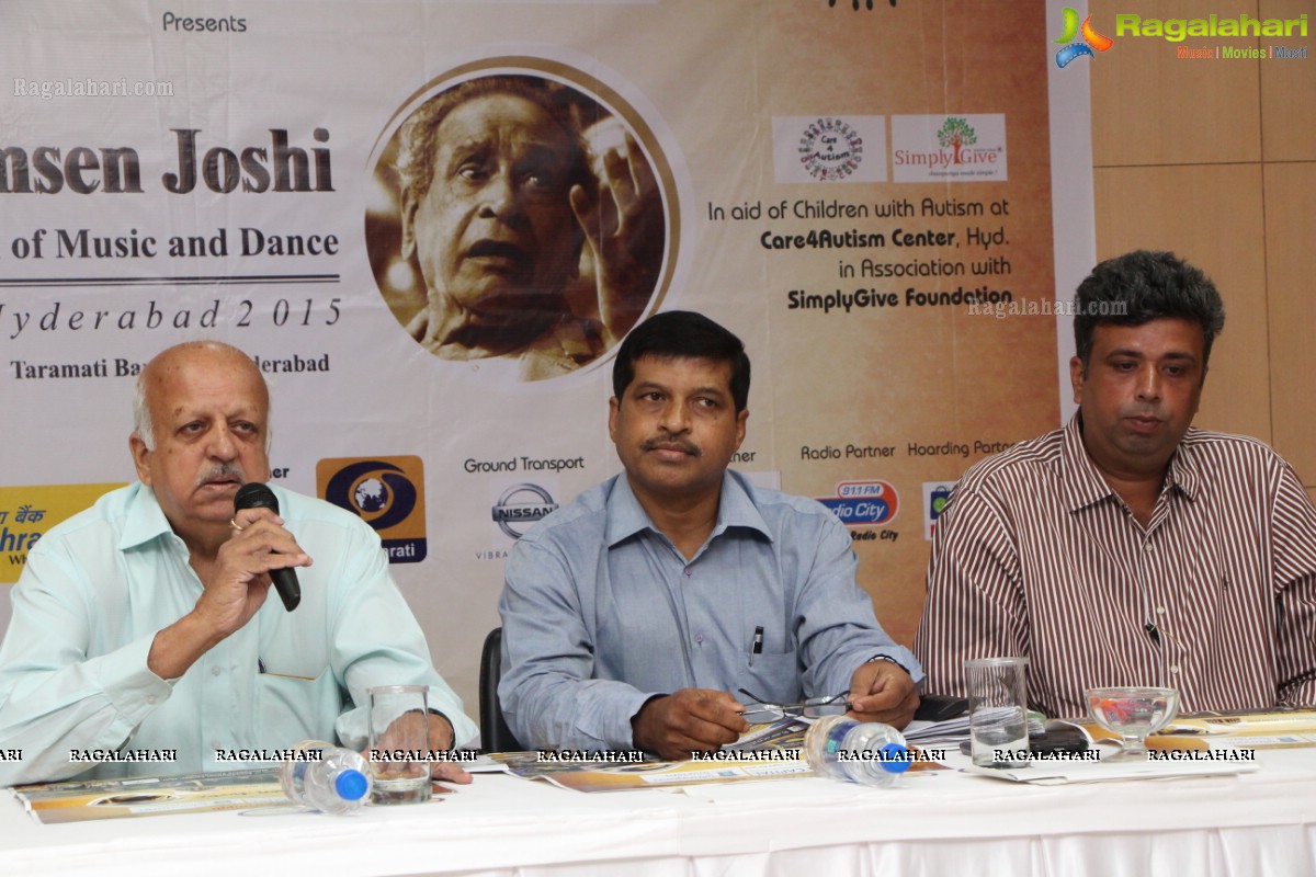 Suranjali Foundation - Pt. Bhimsen Joshi National Festival of Music and Dance Hyderabad 2015 Press Meet