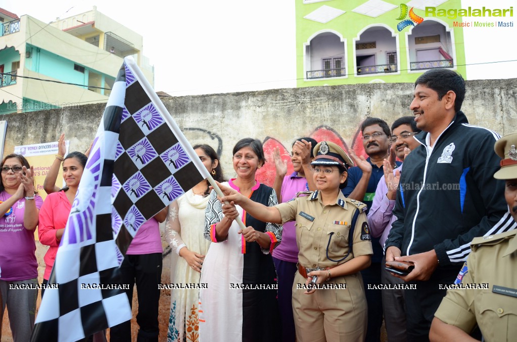 International Women's Day 2015 - Run-Cycle-Walk at People's Plaza, Hyderabad