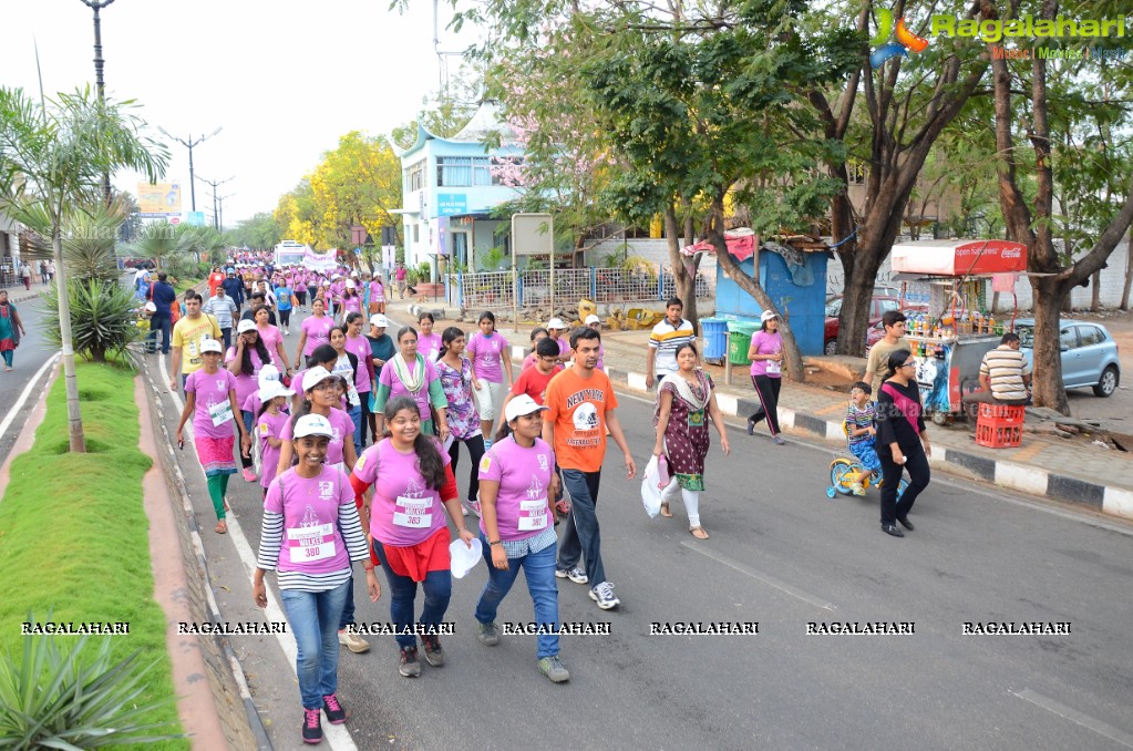 International Women's Day 2015 - Run-Cycle-Walk at People's Plaza, Hyderabad