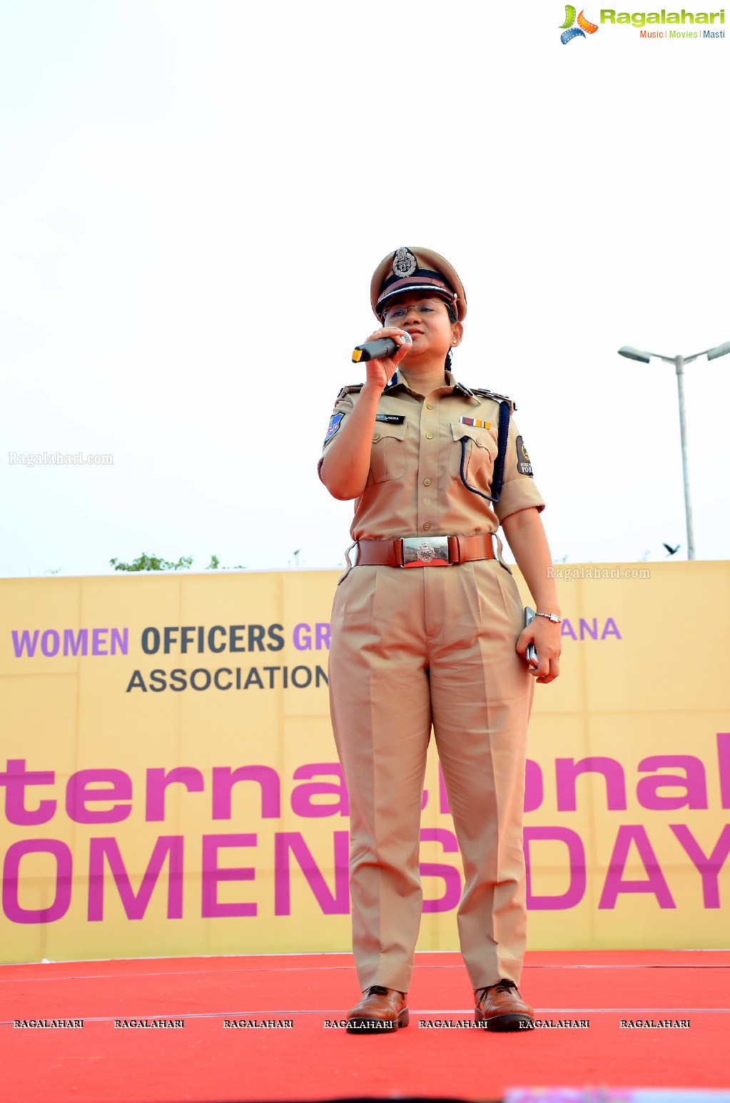 International Women's Day 2015 - Run-Cycle-Walk at People's Plaza, Hyderabad