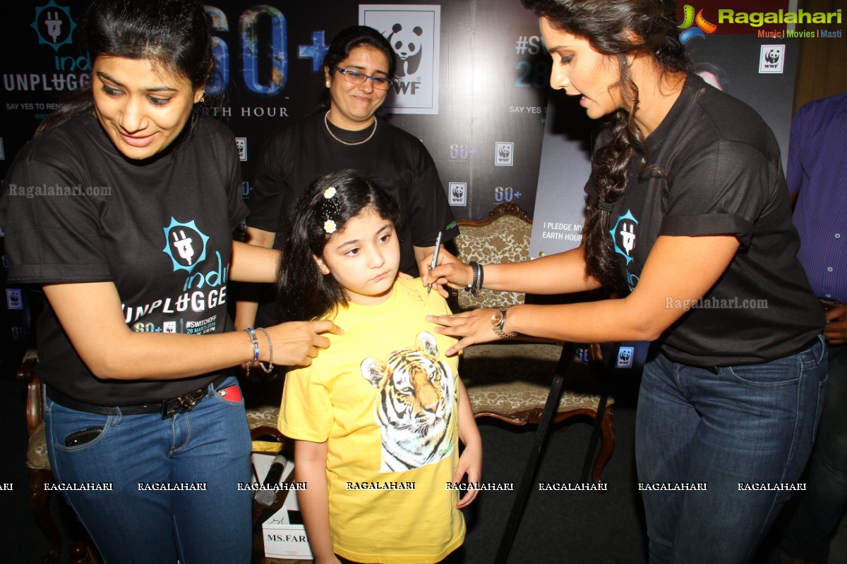 Sania Mirza at WWF India Earth Hour 2015 Press Meet